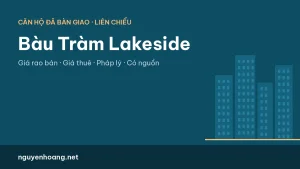 Chung cư Bàu Tràm Lakeside (The Ori Garden) Đà Nẵng: giá, điều kiện mua và bán lại