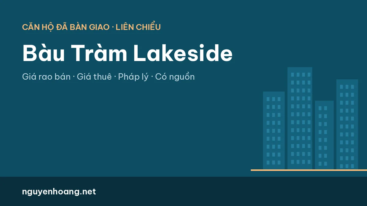 Chung cư Bàu Tràm Lakeside Đà Nẵng