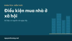 Điều kiện mua nhà ở xã hội 2026: đối tượng, nhà ở, thu nhập và áp dụng ở Đà Nẵng
