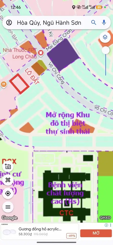 Bán đất Kiệt Hòa Quý, Ngũ Hành Sơn – 108 m², 4,37 tỷ – ảnh 3