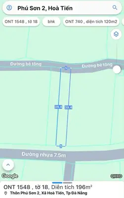 Bán đất Phú Sơn 2, Hòa Vang – 190 m², 2,02 tỷ – ảnh 2