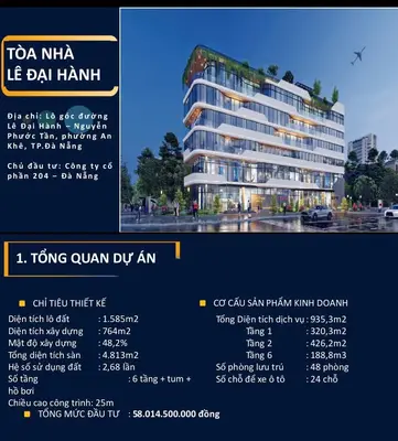 Bán đất mặt tiền Lê Đại Hành, Cẩm Lệ – 1.585 m², 23,6 tỷ