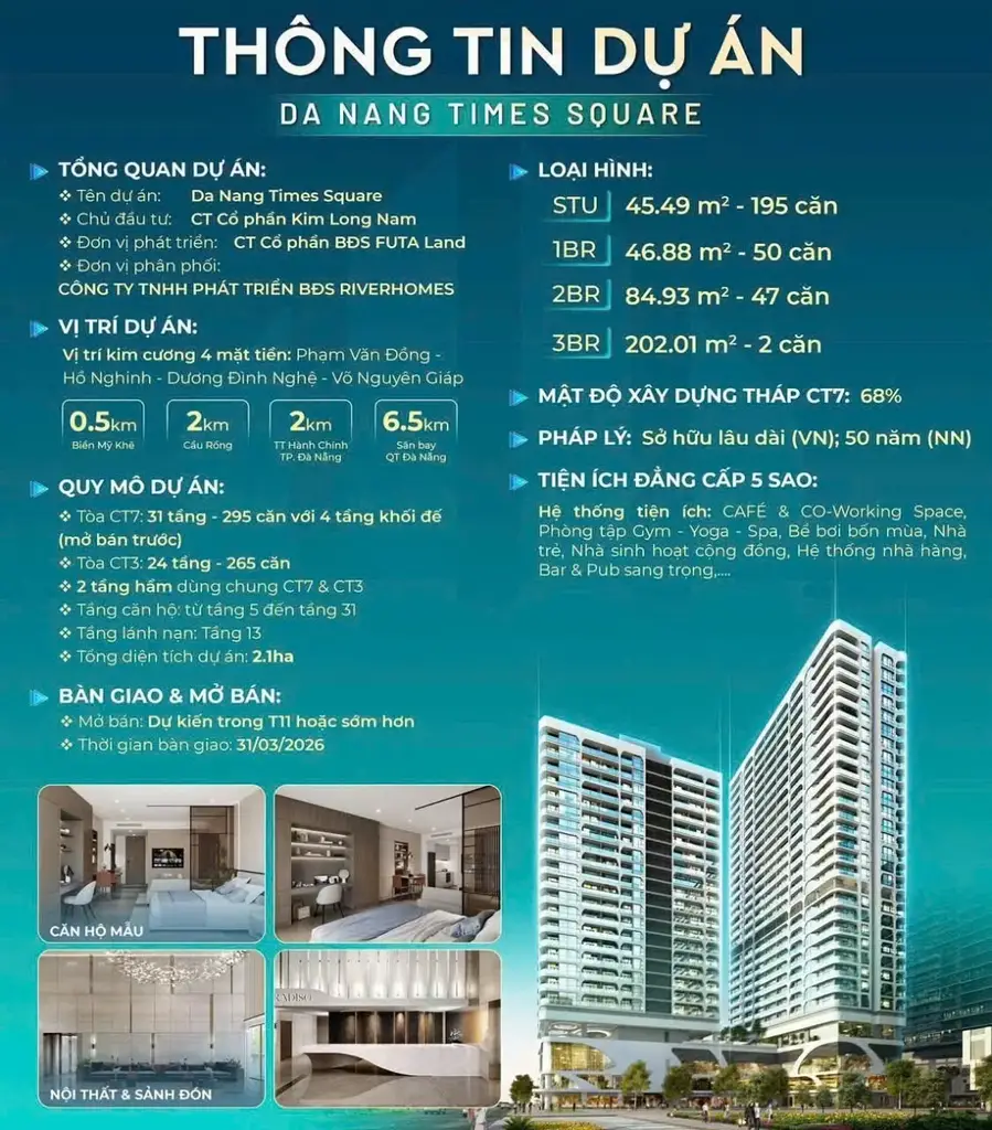Bán nhà mặt tiền Times Square, Sơn Trà – 84,9 m², 28 tầng, 12,74 tỷ – ảnh 5