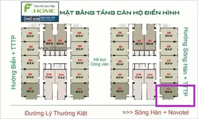 Bán nhà mặt tiền Căn Hộ F-Home, Hải Châu – 71,7 m², 17 tầng, 6 tỷ – ảnh 14