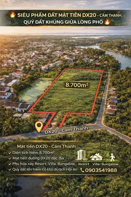 Bán đất mặt tiền Đường DX 20, Hội An – 8.700 m², 45 tỷ – ảnh 3