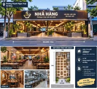 Bán nhà mặt tiền Huỳnh Ngọc Huệ, Thanh Khê – 230 m², 2 tầng, 17,5 tỷ – ảnh 2