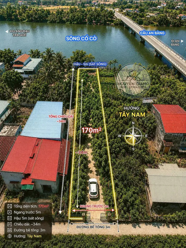 Bán đất Trà Quế, Hội An – 97,5 m², 5,8 tỷ – ảnh 2