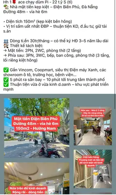 Bán nhà mặt tiền Điện Biên Phủ, Thanh Khê – 150 m², 3 tầng, 21 tỷ – ảnh 12