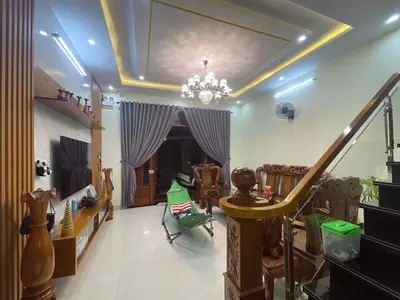 Bán nhà mặt tiền Bàu Gia Thượng 1, Cẩm Lệ – 100 m², 3 tầng, 7,68 tỷ